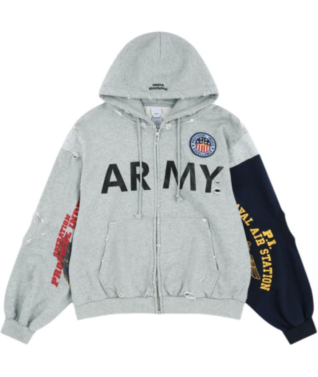 PROTOCOL INDEX Серая хлопковая куртка, фото 1