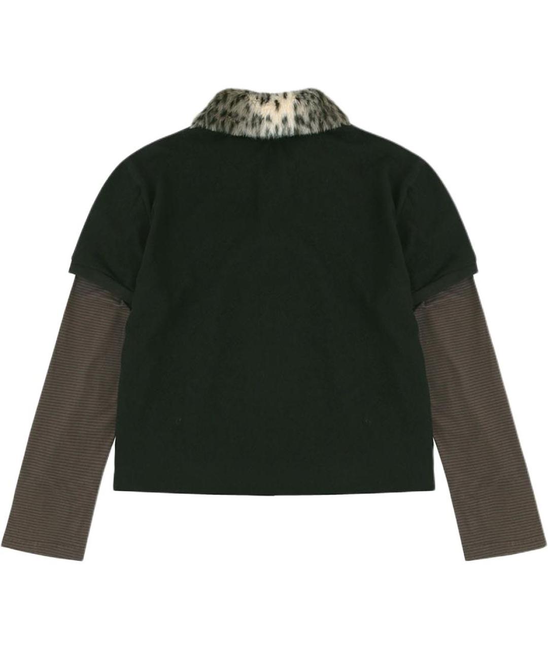 PROTOCOL INDEX Черное хлопковое поло с длинным рукавом, фото 2