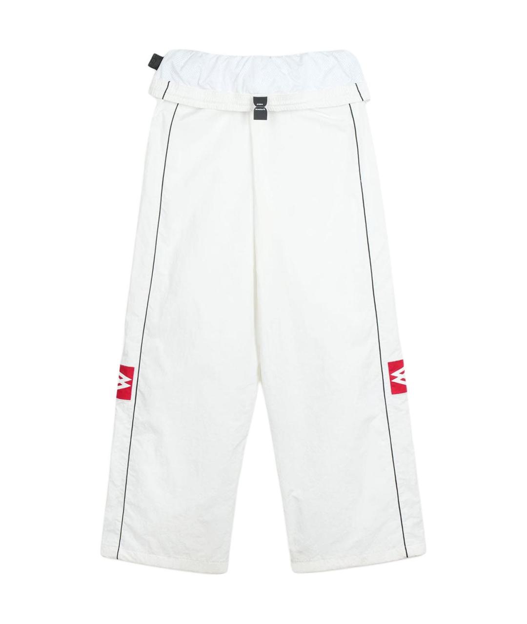 PROTOCOL INDEX Белые синтетические классические брюки, фото 2