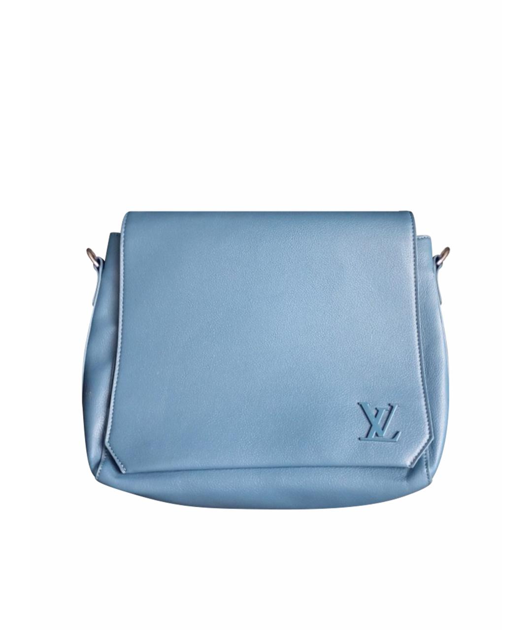 LOUIS VUITTON Темно-синяя сумка на плечо из искусственной кожи, фото 1