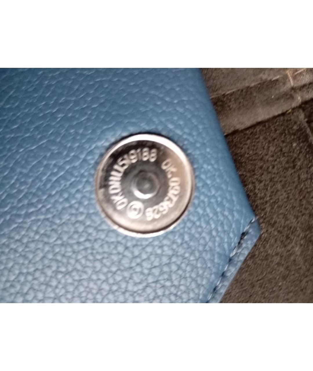 LOUIS VUITTON Темно-синяя сумка на плечо из искусственной кожи, фото 6