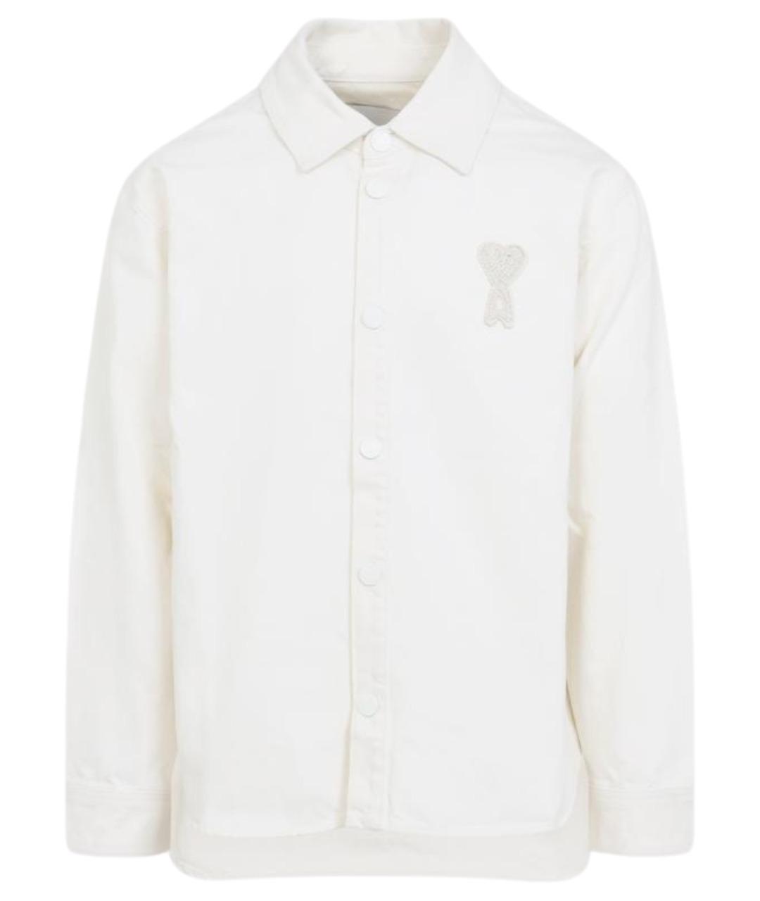 Ami Paris Белая хлопковая кэжуал рубашка, фото 1