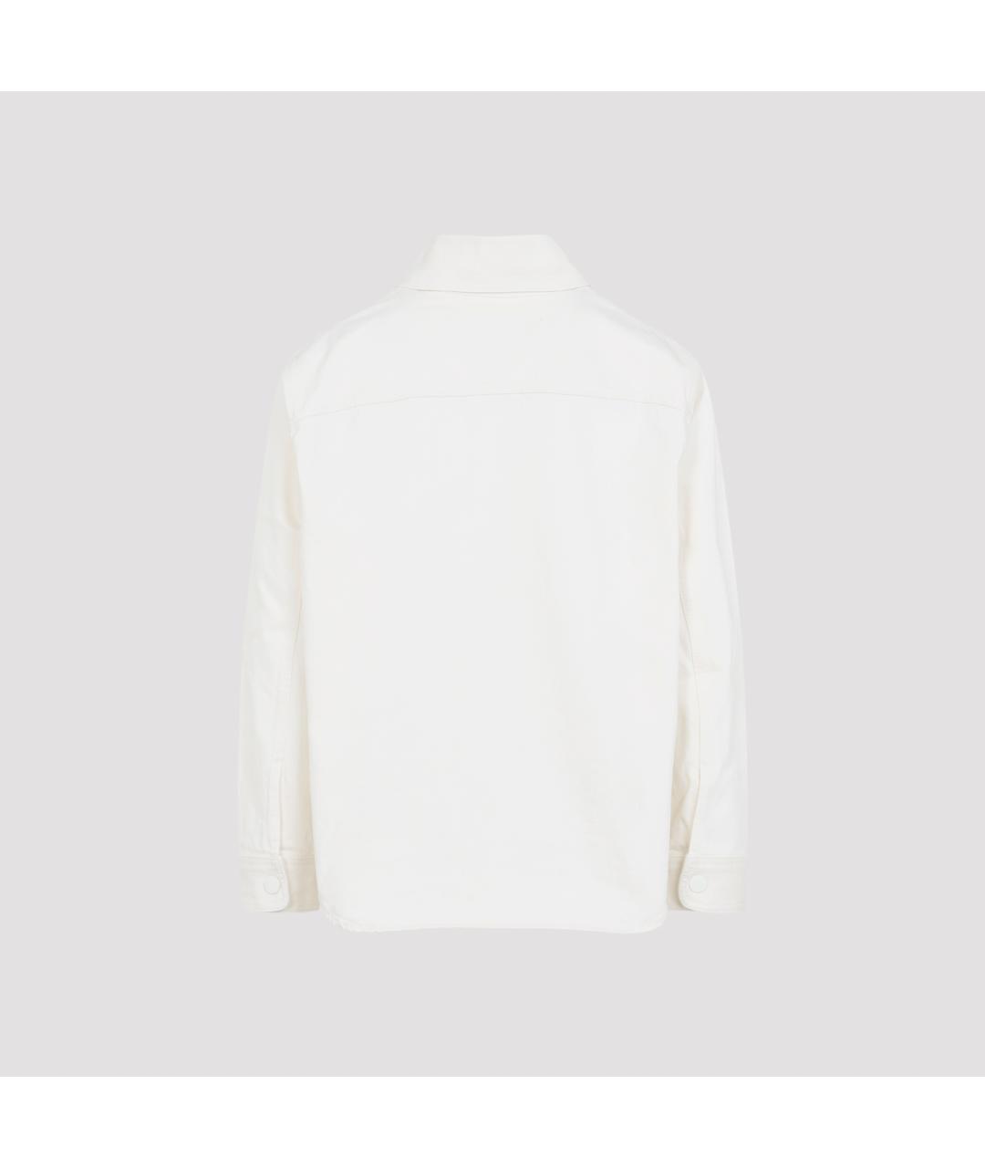 Ami Paris Белая хлопковая кэжуал рубашка, фото 2