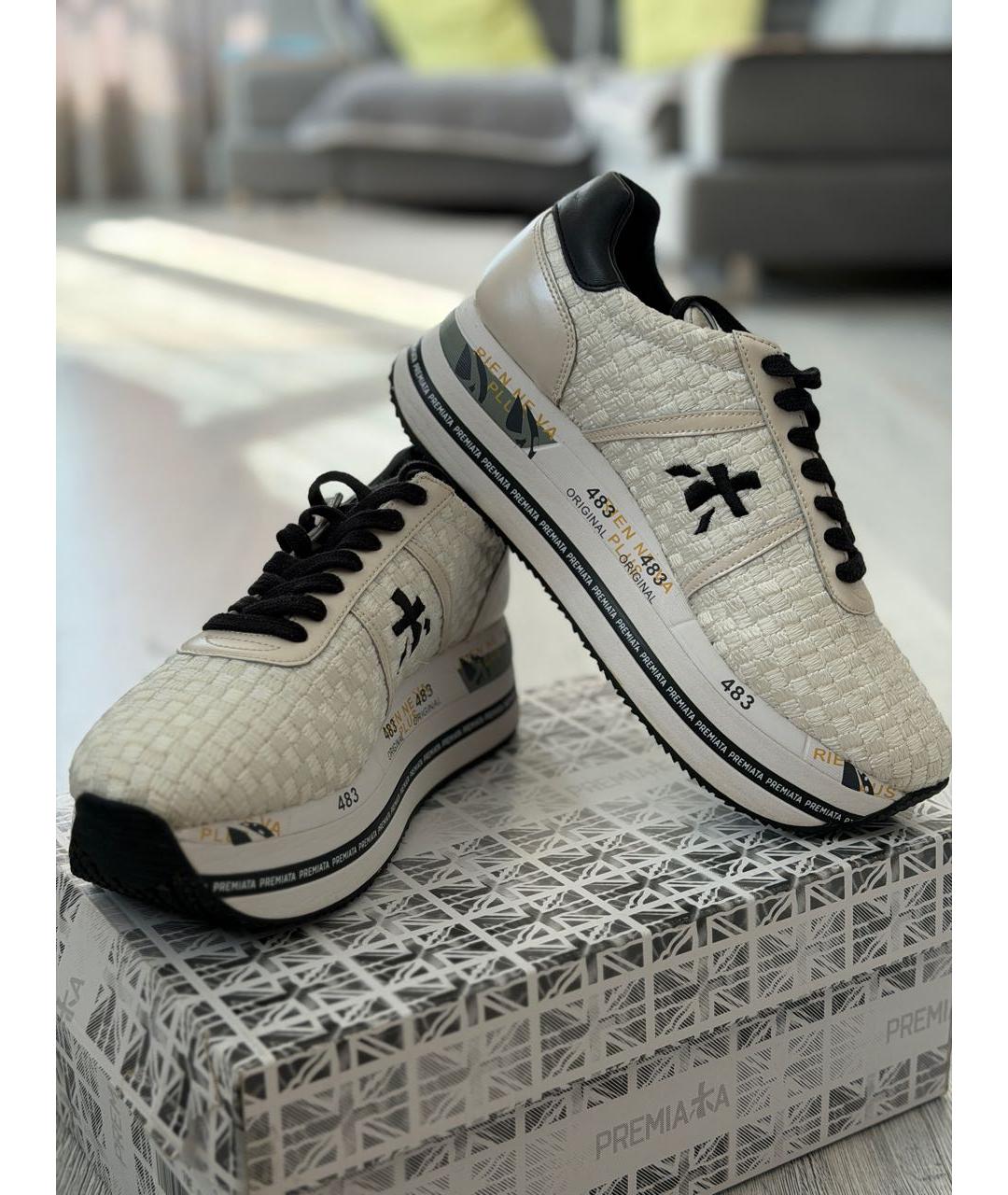PREMIATA Бежевые кеды, фото 5