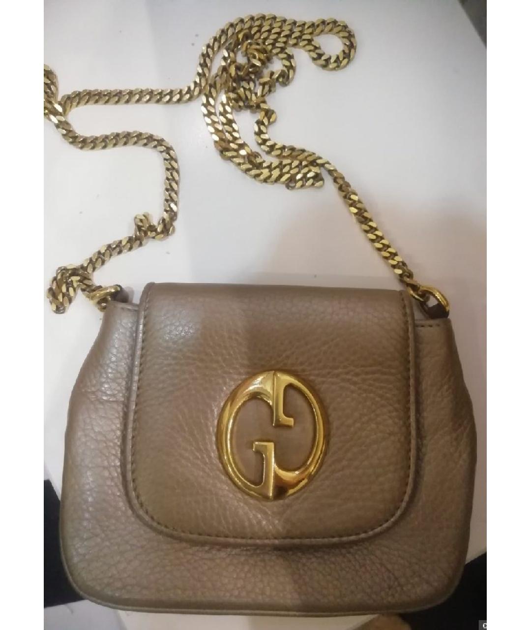 GUCCI Кожаная сумка через плечо, фото 5