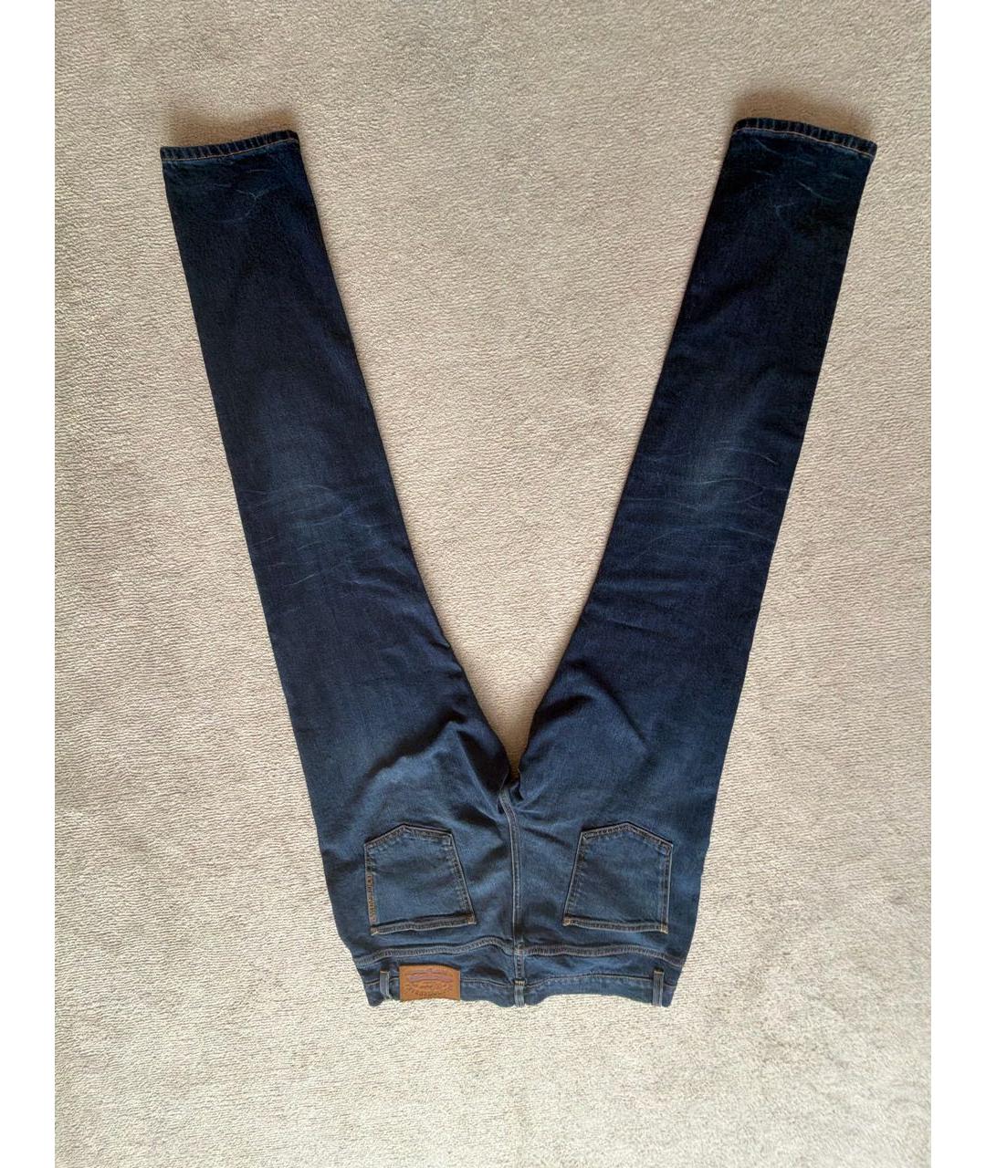 DOLCE&GABBANA Синие хлопковые джинсы скинни, фото 2