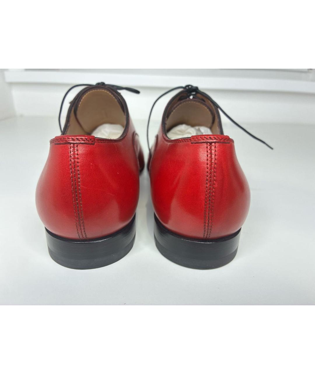 CHRISTIAN LOUBOUTIN Красные кожаные туфли, фото 4