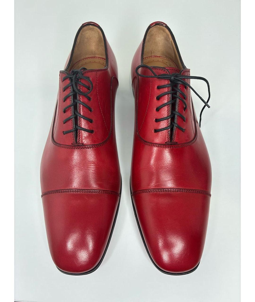 CHRISTIAN LOUBOUTIN Красные кожаные туфли, фото 2