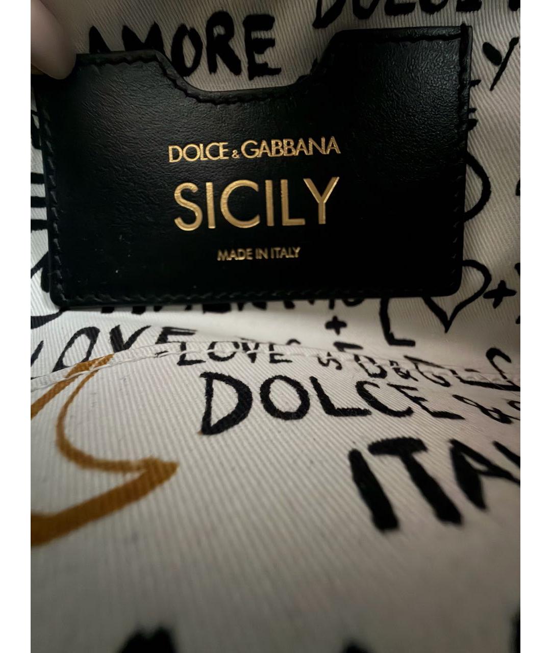 DOLCE&GABBANA Черная сумка через плечо, фото 4