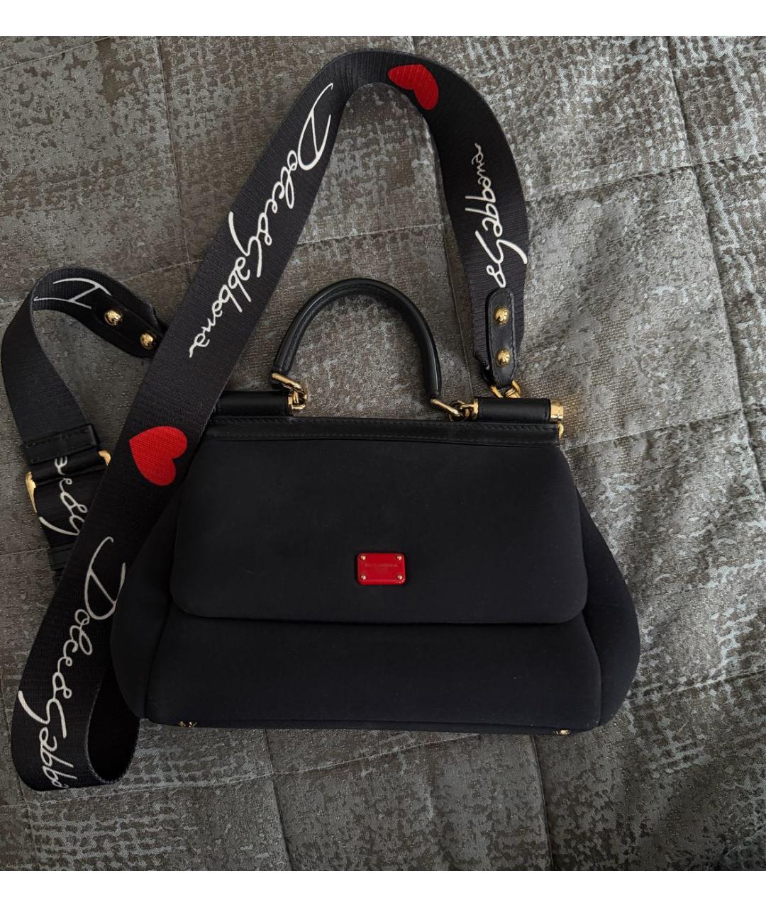 DOLCE&GABBANA Черная сумка через плечо, фото 5