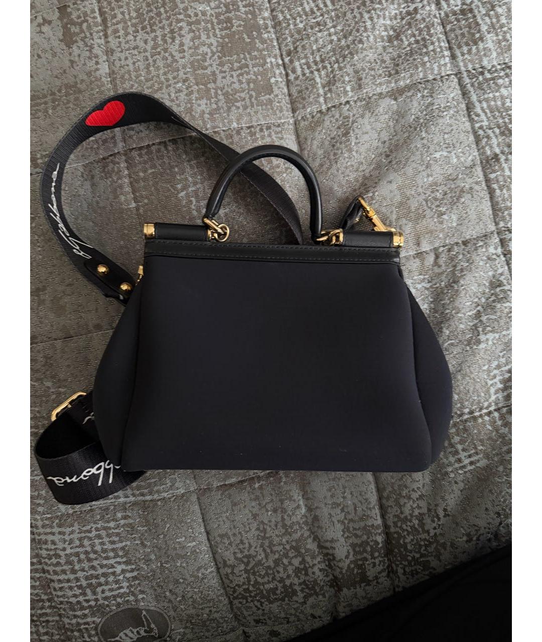 DOLCE&GABBANA Черная сумка через плечо, фото 2