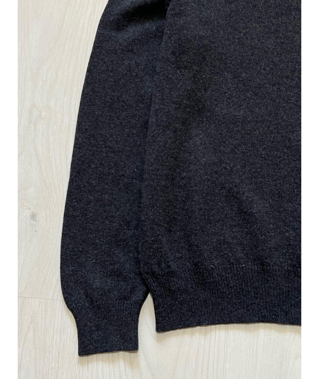 RALPH LAUREN Антрацитовый шерстяной джемпер / свитер, фото 6
