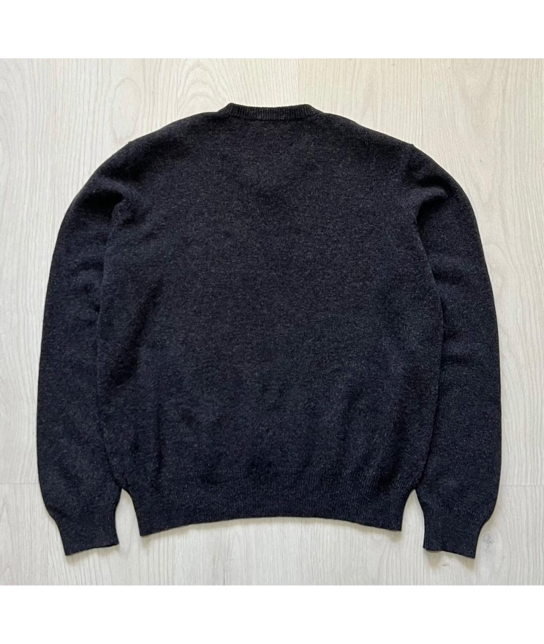 RALPH LAUREN Антрацитовый шерстяной джемпер / свитер, фото 2