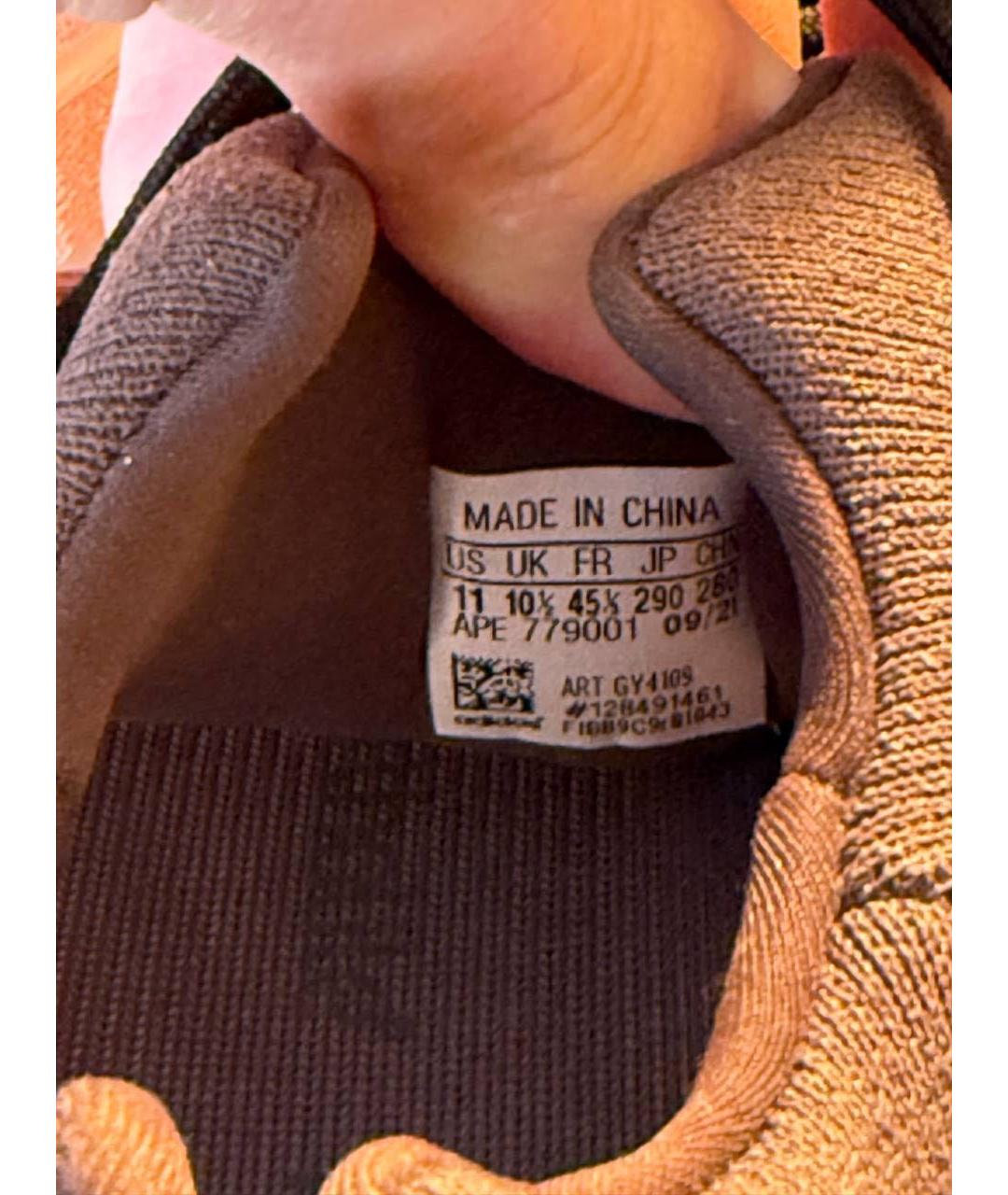 ADIDAS YEEZY Коричневые низкие кроссовки / кеды, фото 6