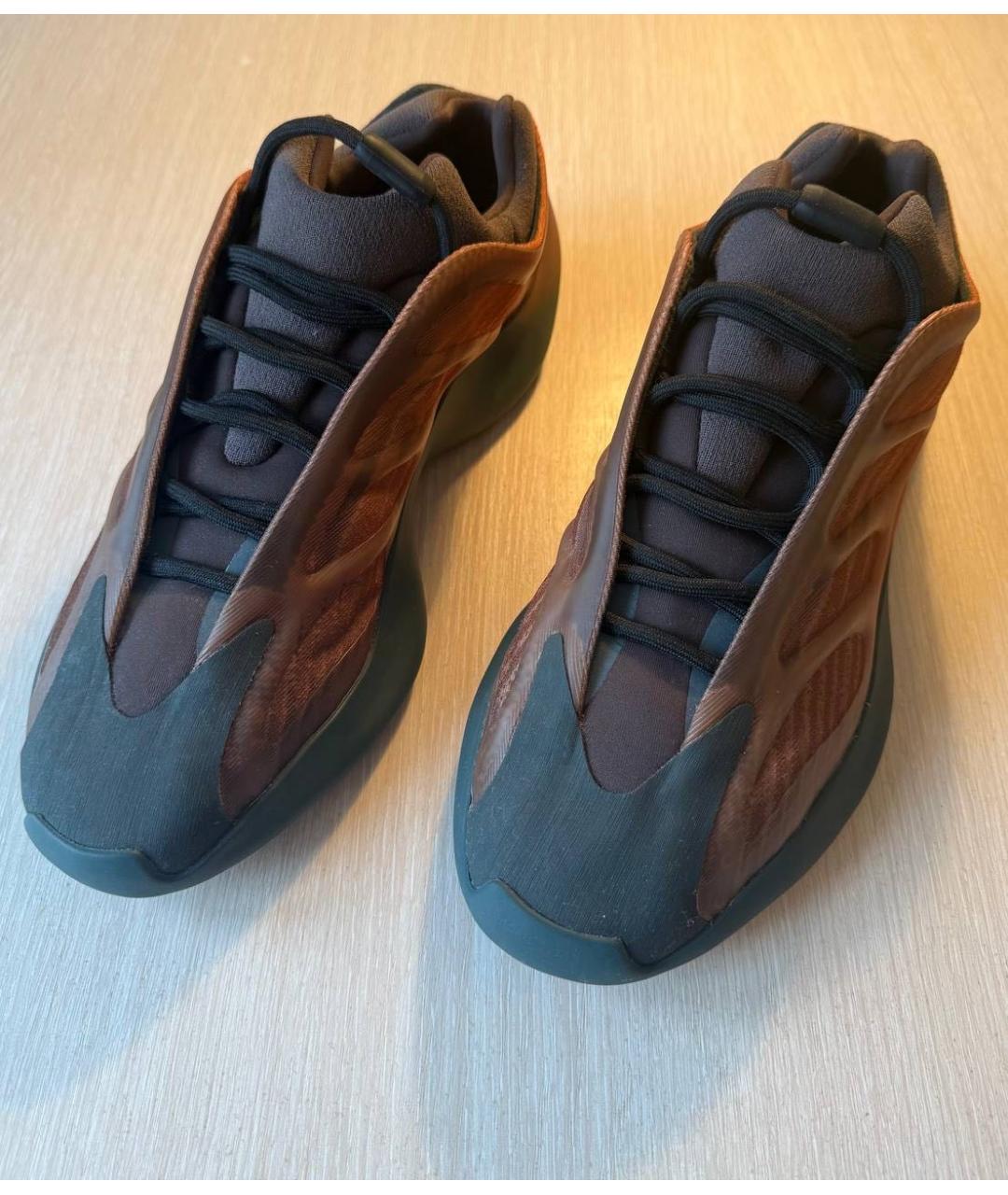 ADIDAS YEEZY Коричневые низкие кроссовки / кеды, фото 2