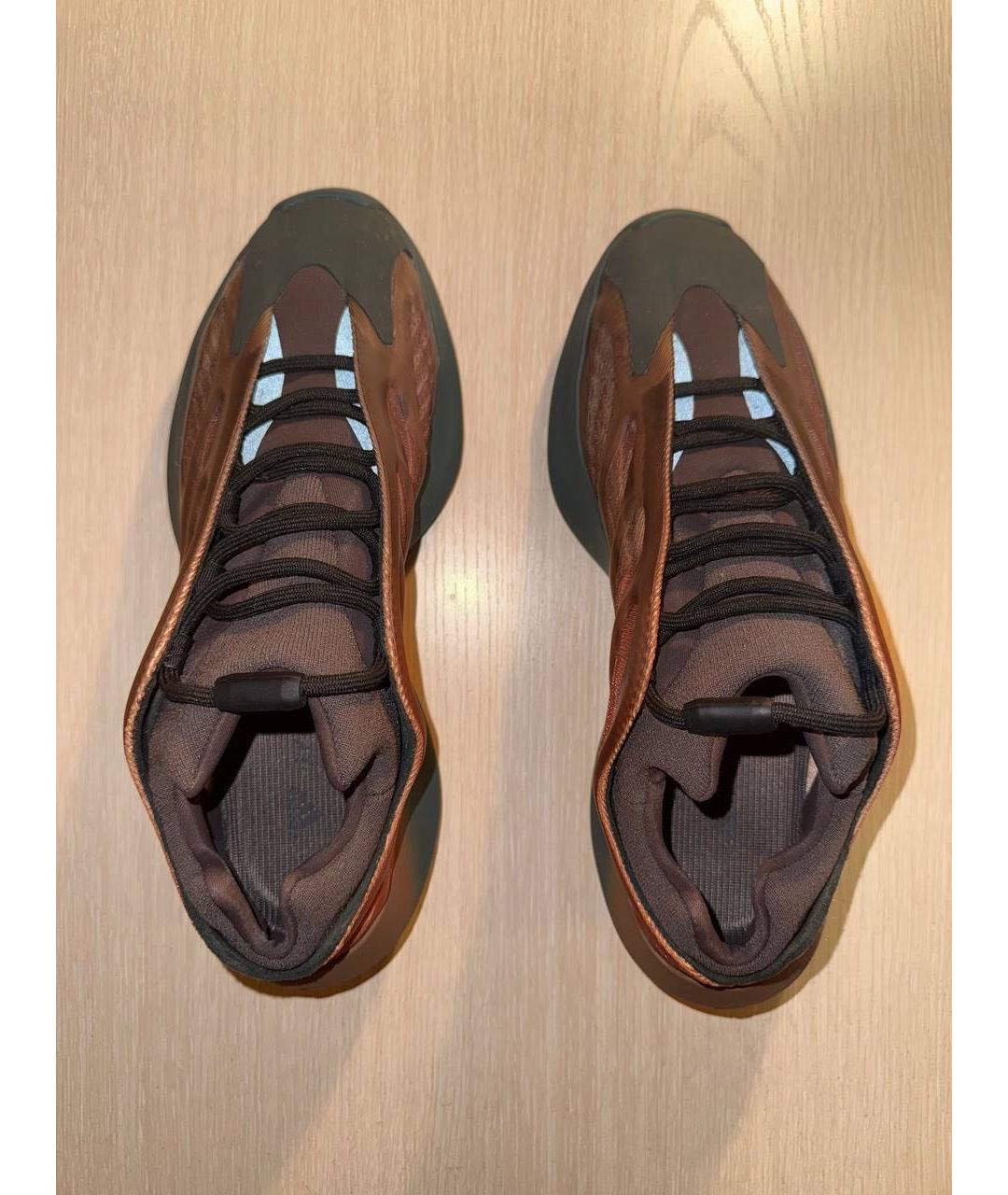 ADIDAS YEEZY Коричневые низкие кроссовки / кеды, фото 4