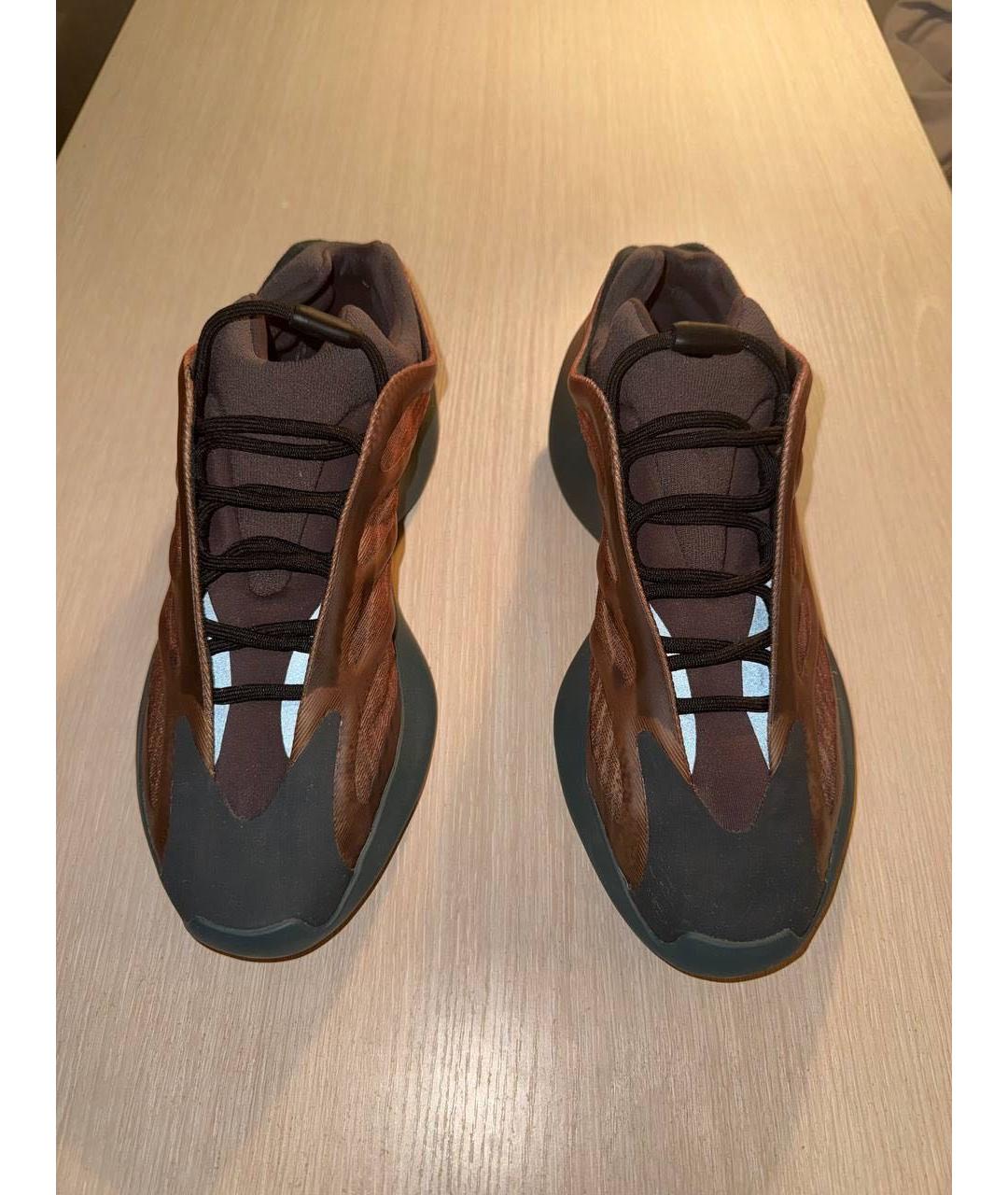 ADIDAS YEEZY Коричневые низкие кроссовки / кеды, фото 3