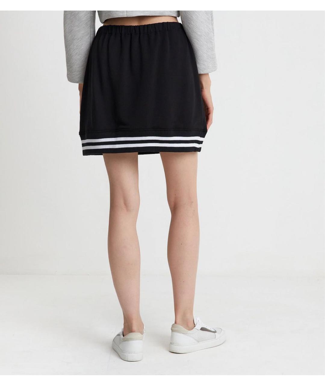 RED VALENTINO Черная полиэстеровая юбка мини, фото 3