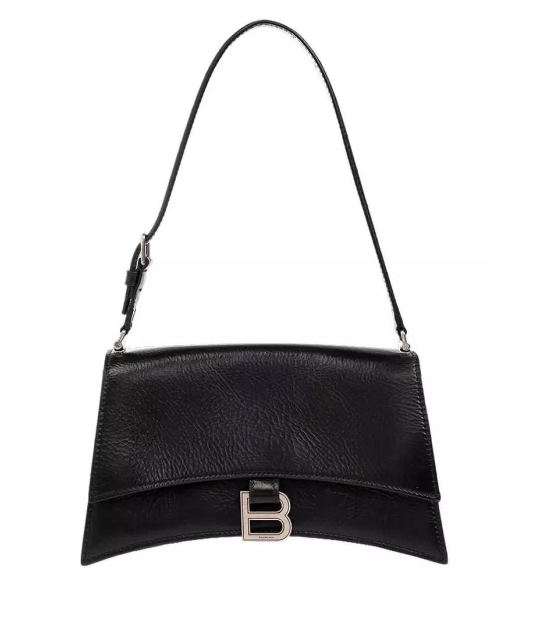 BALENCIAGA Черная кожаная сумка с короткими ручками, фото 9