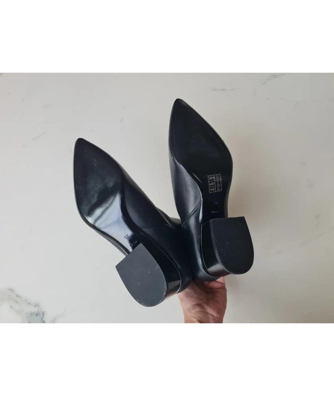 ALEXANDER WANG Черные кожаные полусапоги, фото 8