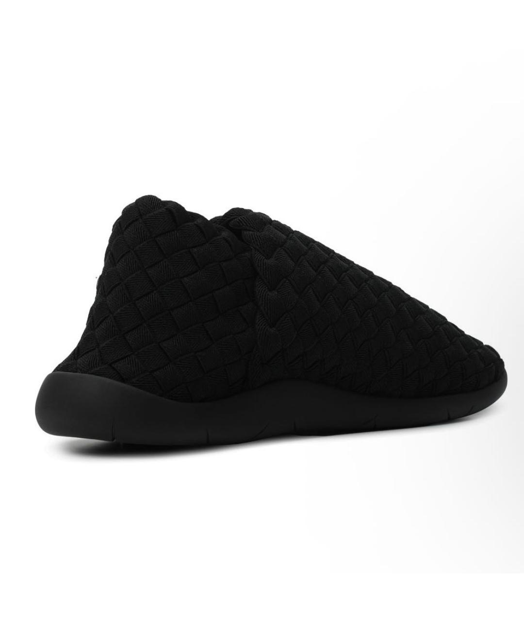 BOTTEGA VENETA Черные текстильные низкие кроссовки / кеды, фото 5