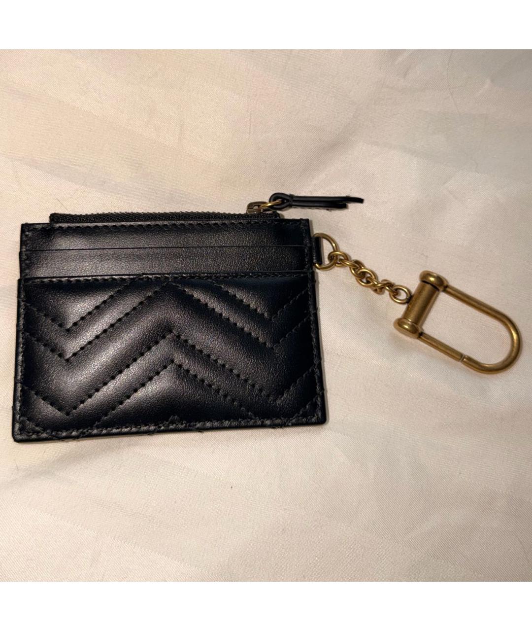 GUCCI Черный кожаный кардхолдер, фото 3
