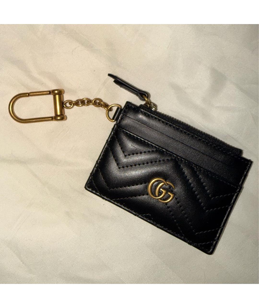 GUCCI Черный кожаный кардхолдер, фото 5