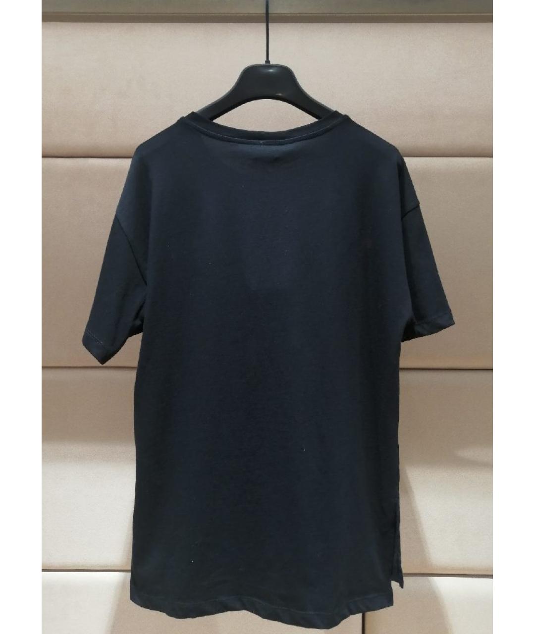 ERMANNO SCERVINO Черная хлопковая футболка, фото 2