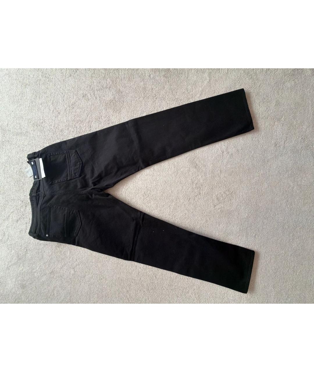 STONE ISLAND Черные хлопковые прямые джинсы, фото 2