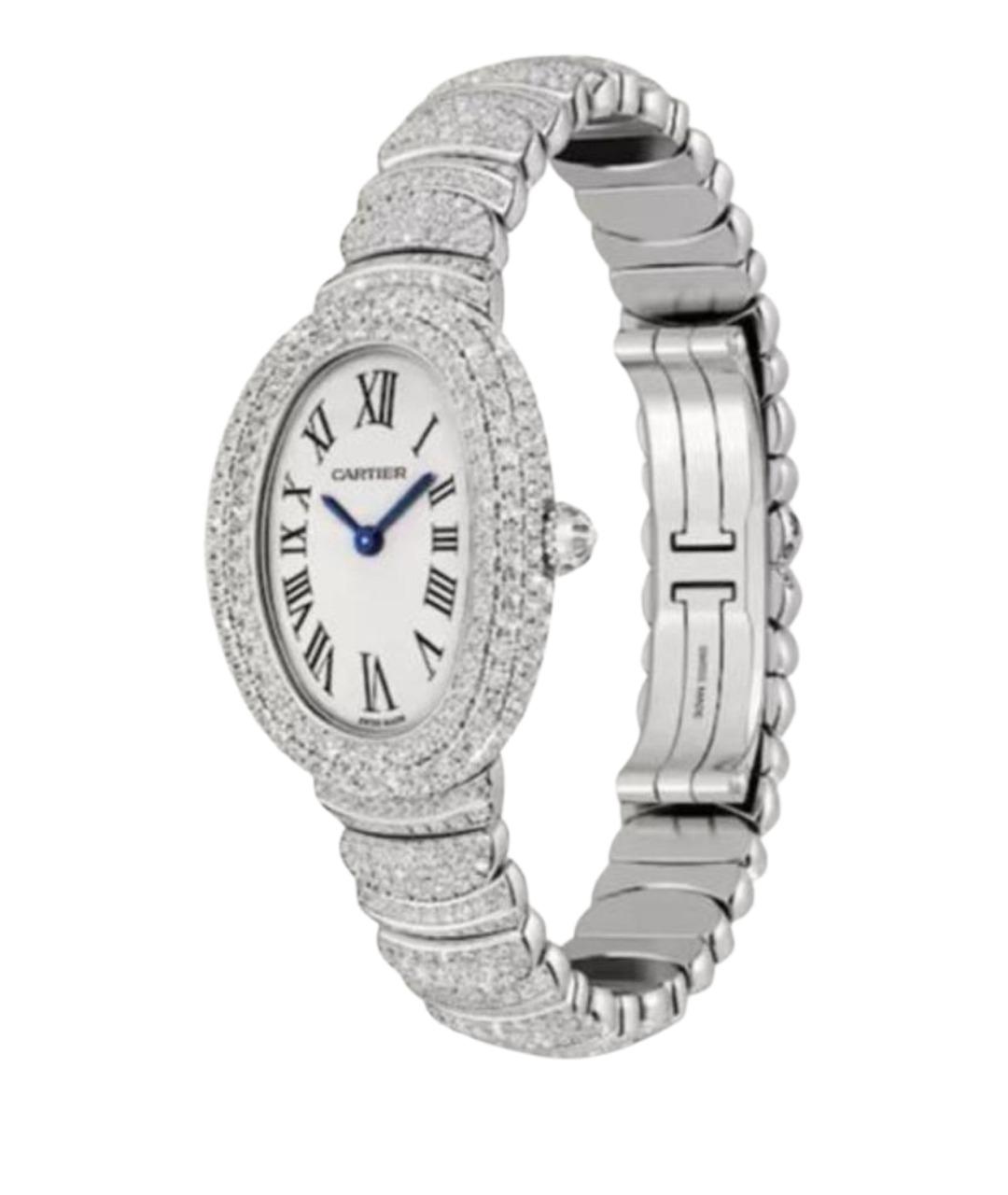 CARTIER Белые часы из белого золота, фото 1