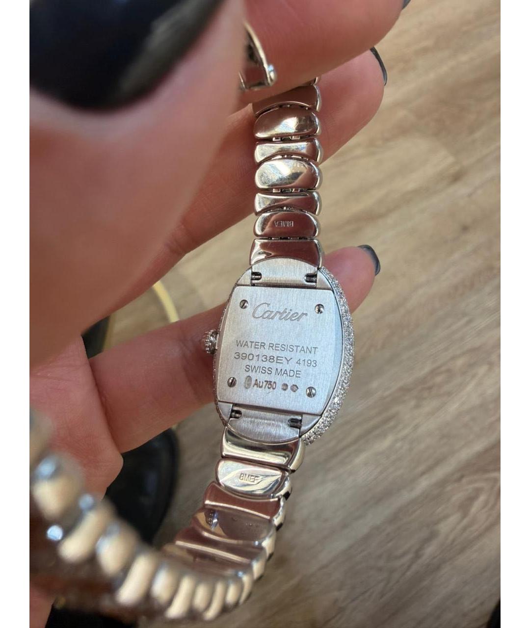 CARTIER Белые часы из белого золота, фото 2