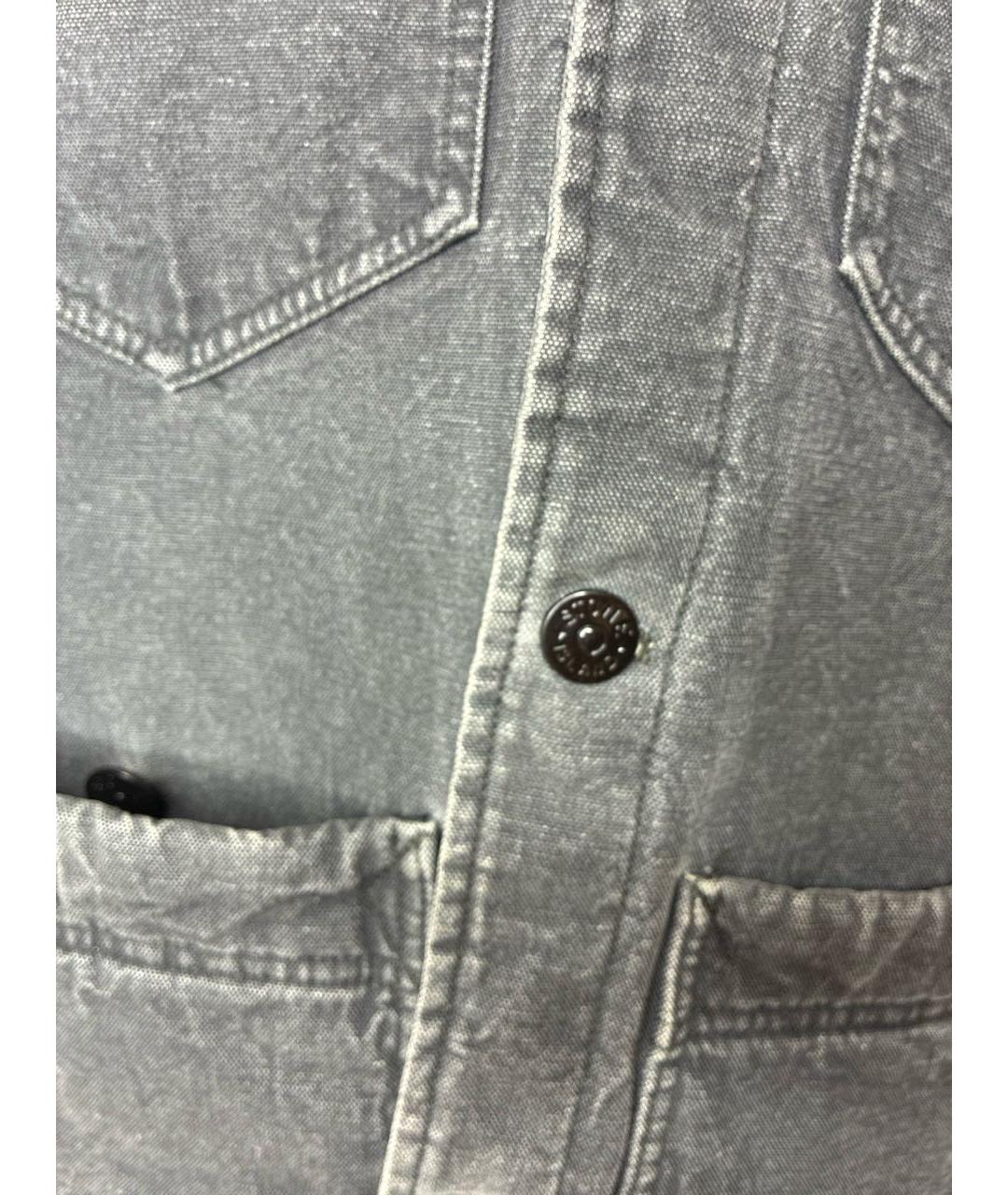 STONE ISLAND Серая хлопковая куртка, фото 4