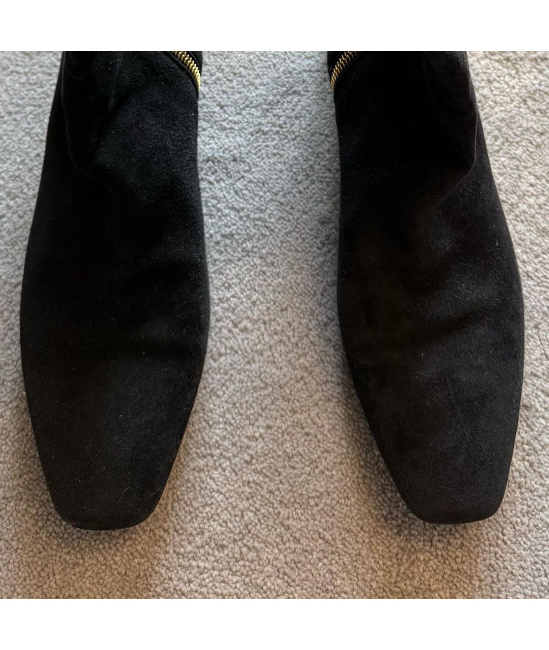 TOM FORD Черные замшевые ботфорты, фото 3