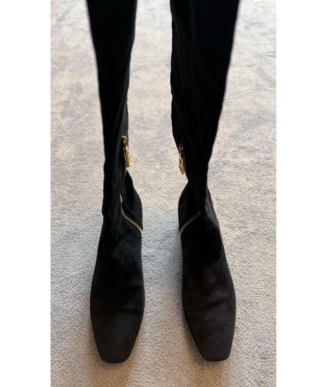 TOM FORD Черные замшевые ботфорты, фото 2