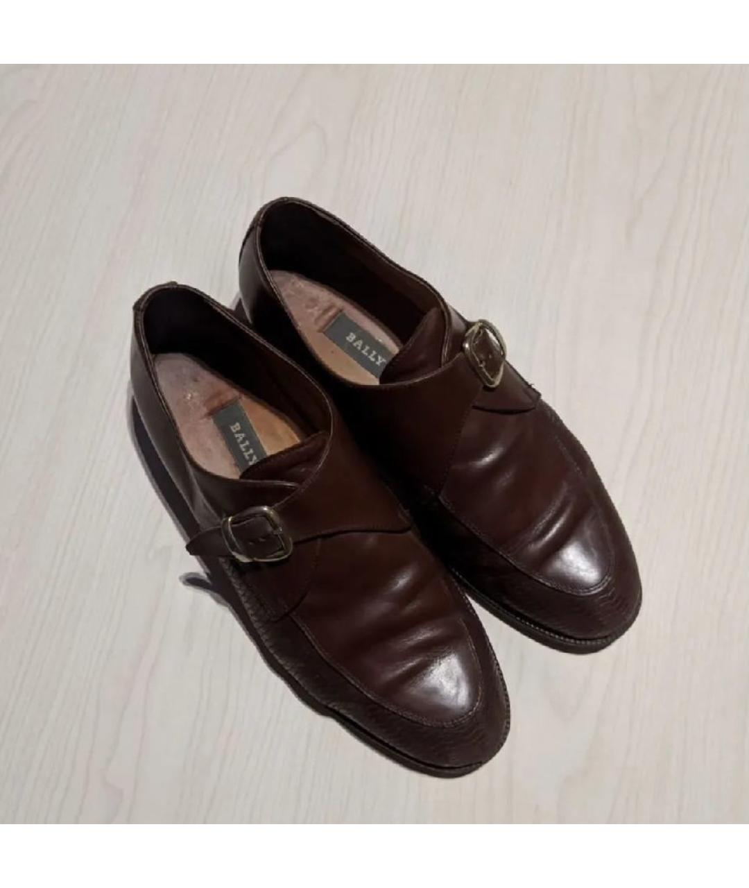 BALLY Коричневые кожаные туфли, фото 3