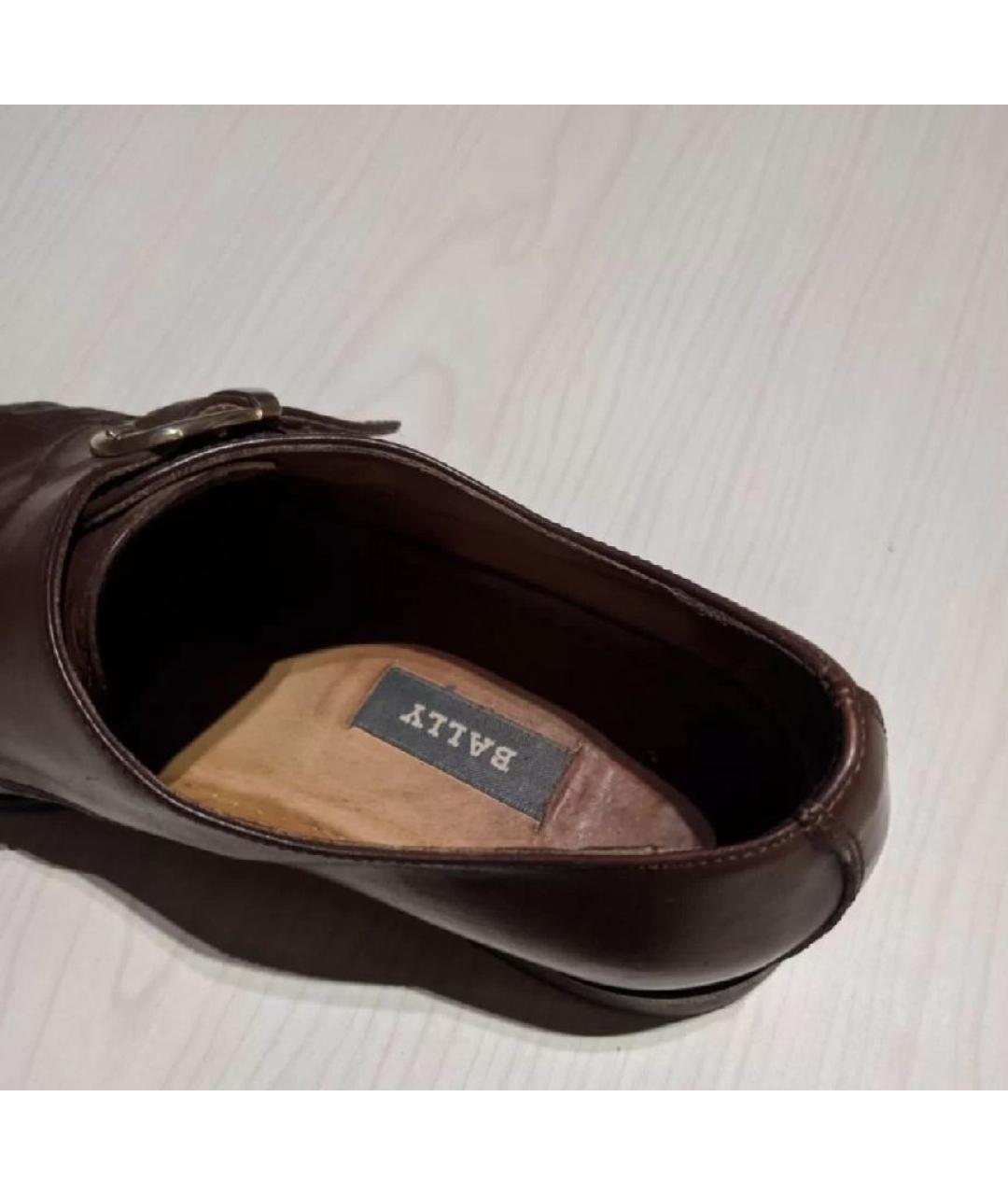 BALLY Коричневые кожаные туфли, фото 7