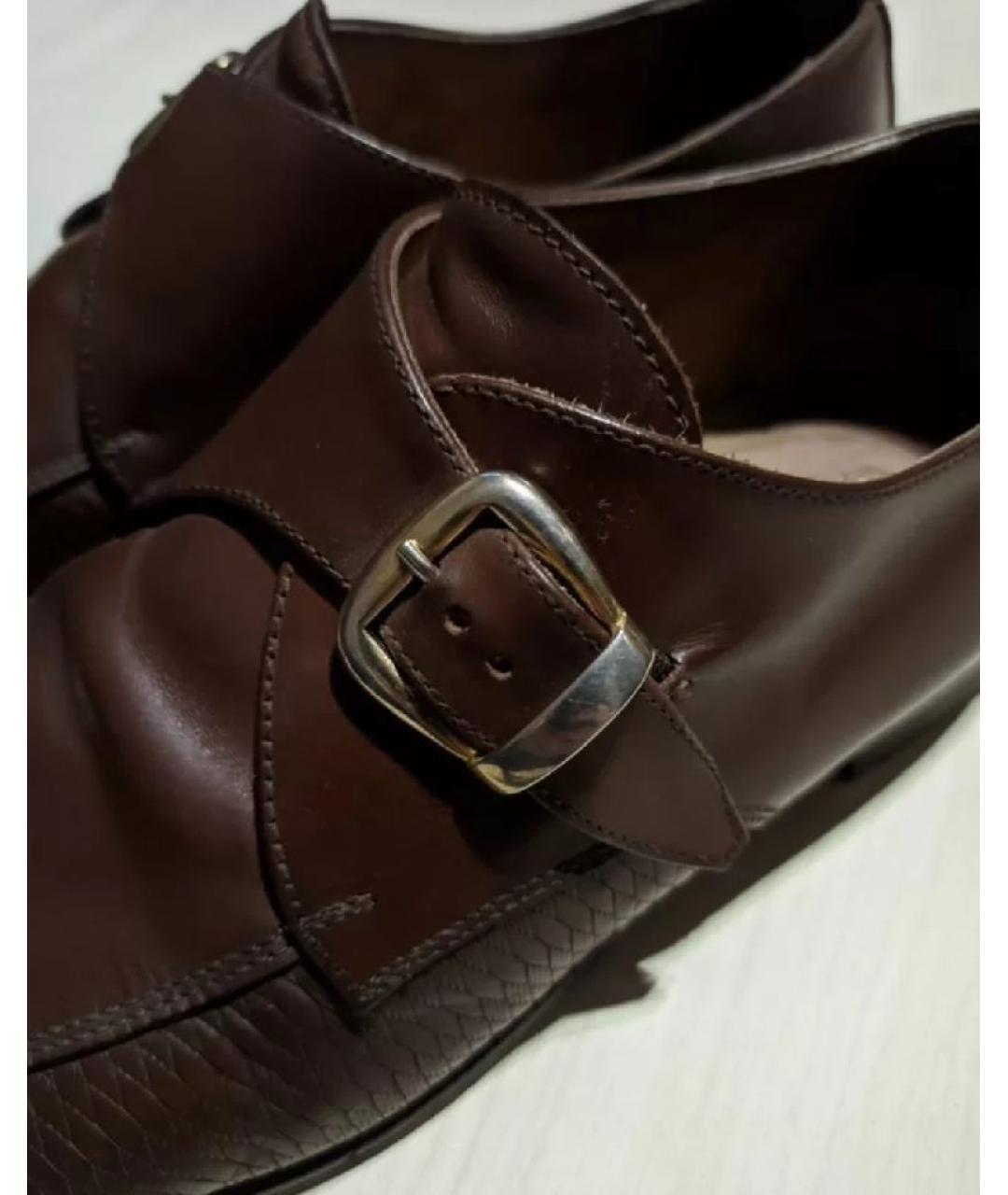 BALLY Коричневые кожаные туфли, фото 6