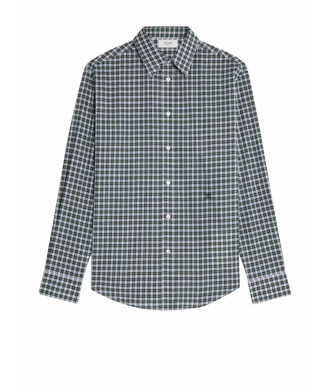 CELINE Зеленая хлопковая рубашка, фото 1