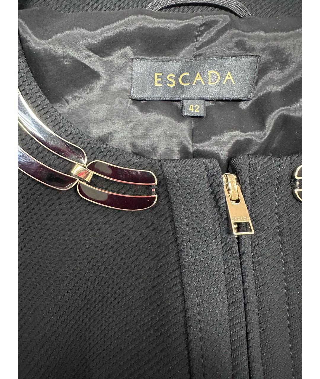 ESCADA Черный вискозный жакет/пиджак, фото 3