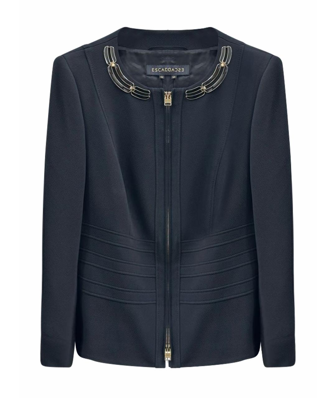 ESCADA Черный вискозный жакет/пиджак, фото 1