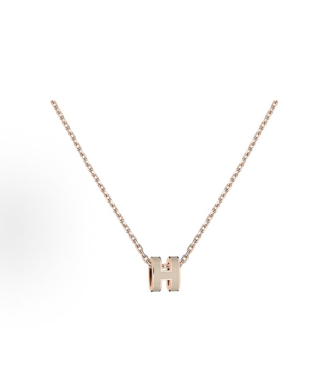 HERMES Серая металлическая подвеска, фото 3