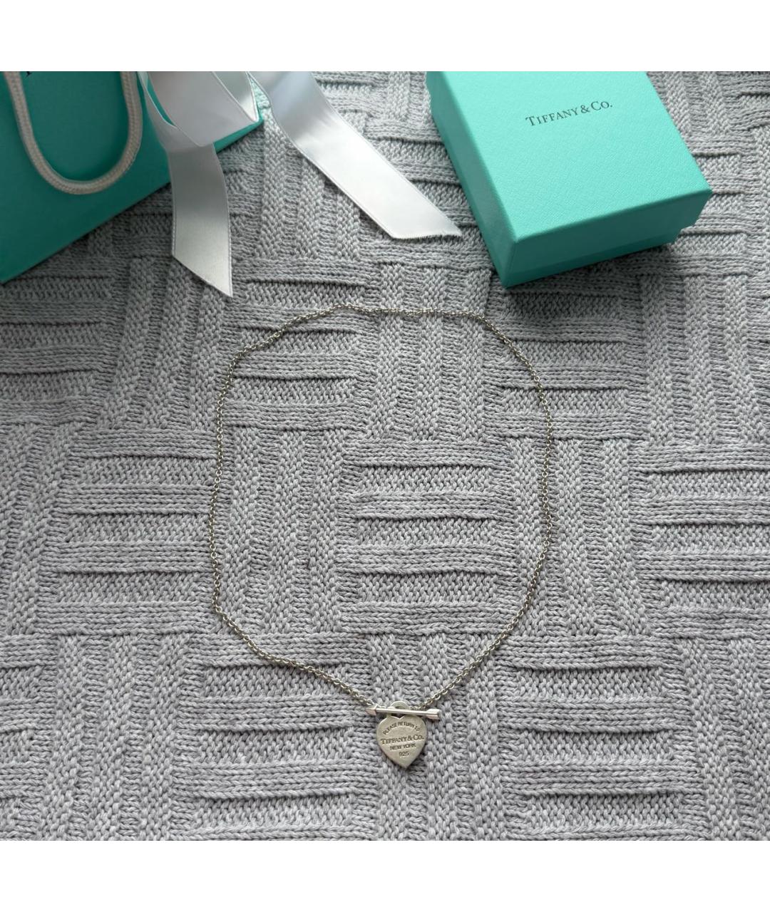 TIFFANY&CO Серебряное серебряное колье, фото 7