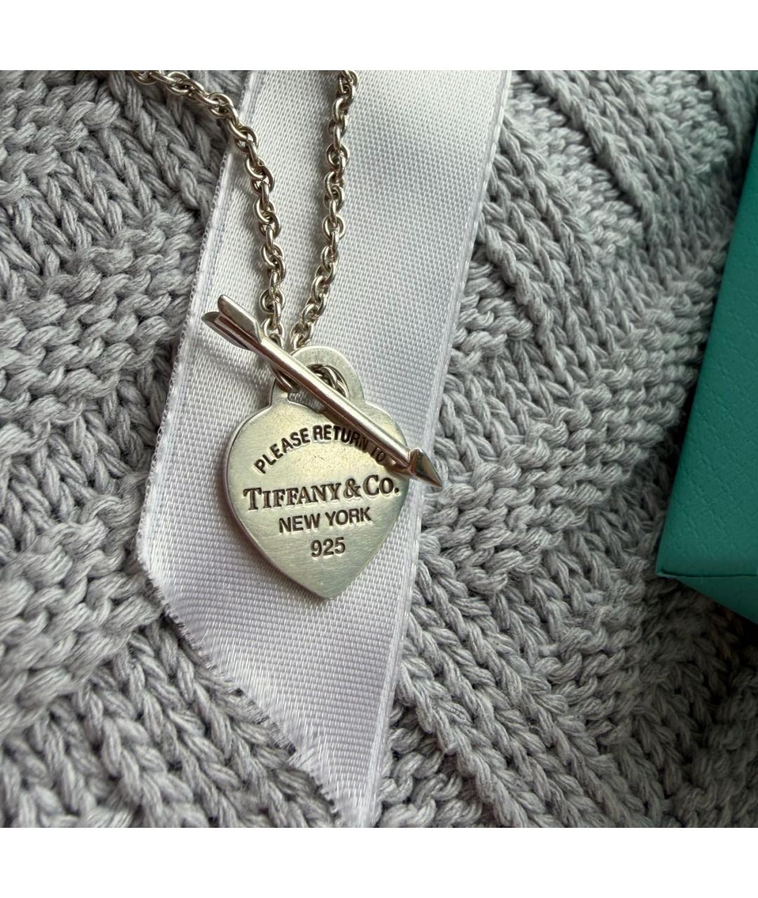 TIFFANY&CO Серебряное серебряное колье, фото 8