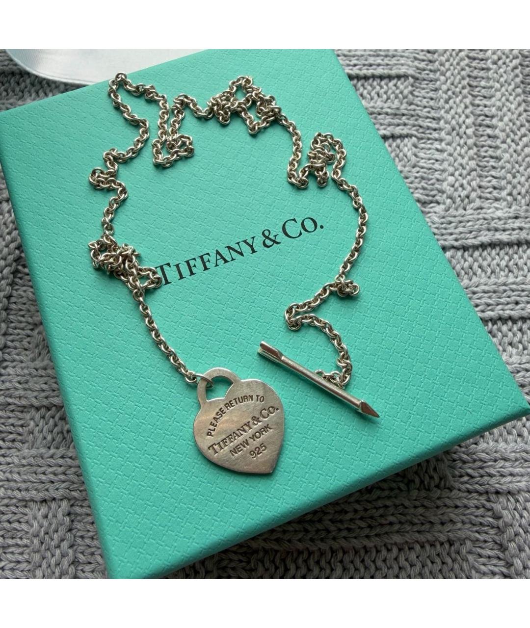 TIFFANY&CO Серебряное серебряное колье, фото 4