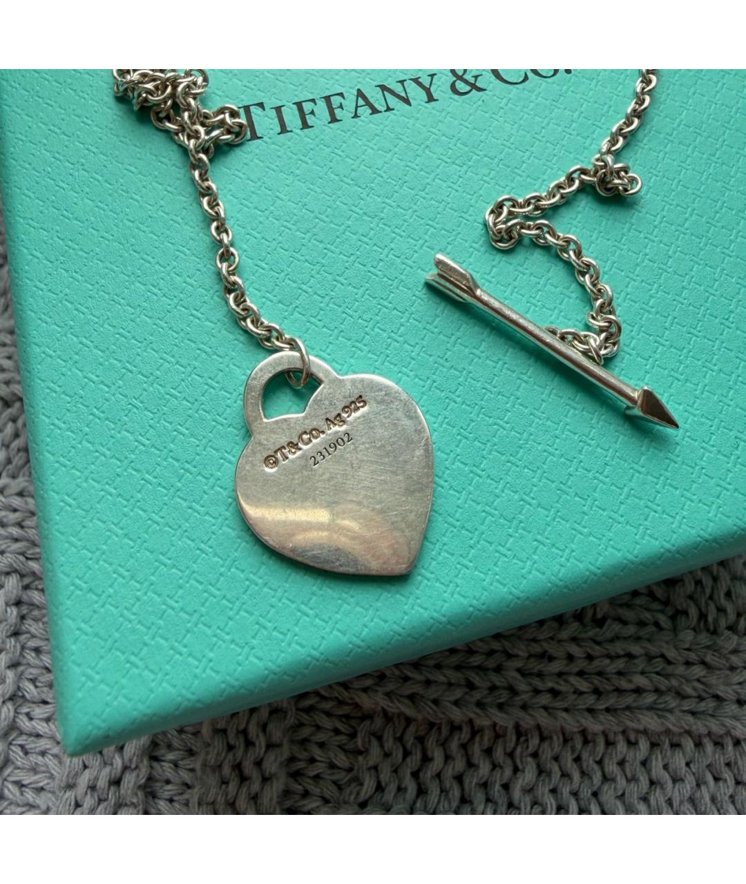TIFFANY&CO Серебряное серебряное колье, фото 5