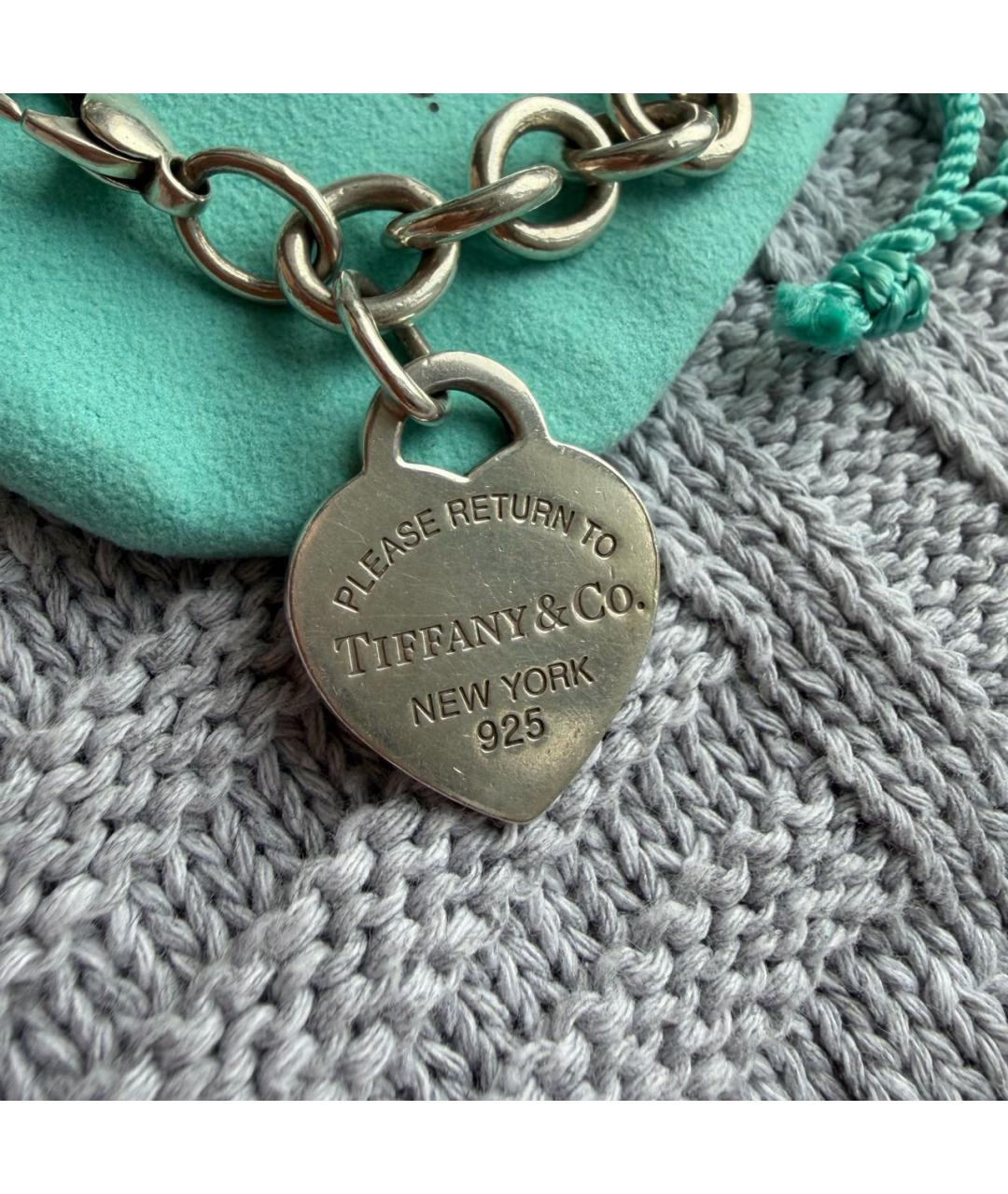 TIFFANY&CO Серебрянный серебряный браслет, фото 3
