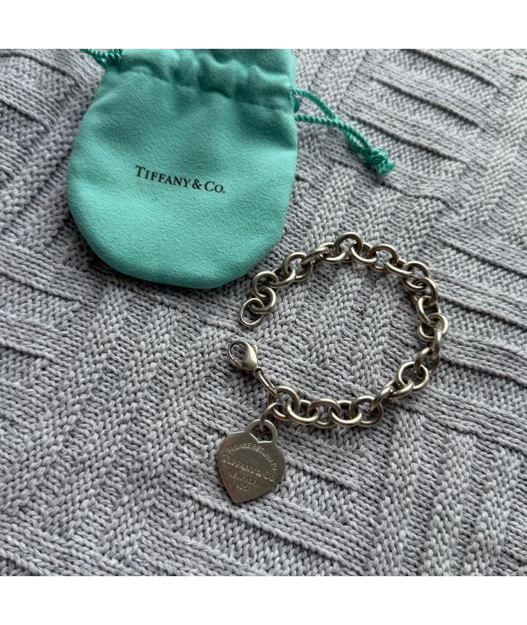TIFFANY&CO Серебрянный серебряный браслет, фото 6