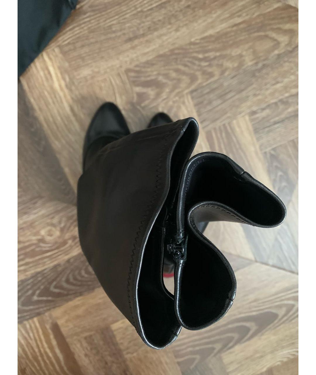 GIVENCHY Черные кожаные сапоги, фото 3