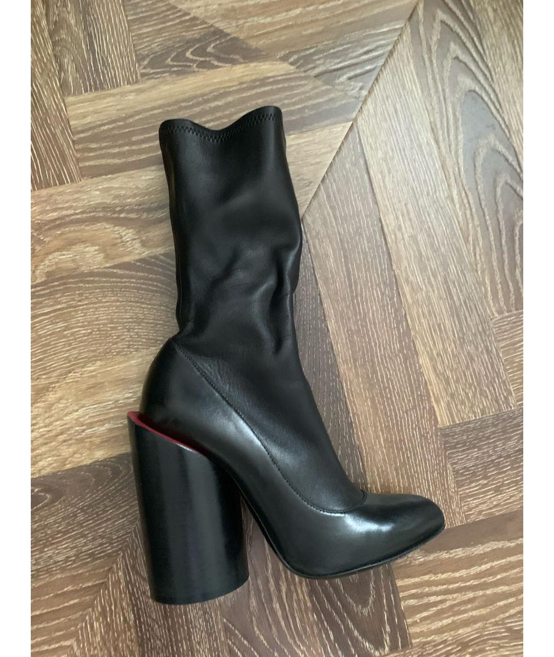 GIVENCHY Черные кожаные сапоги, фото 7