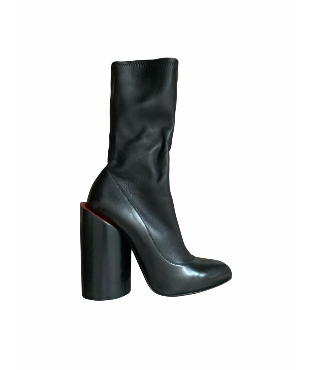 GIVENCHY Черные кожаные сапоги, фото 1